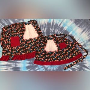 Handmade matching mommy & me purse/heels aprons